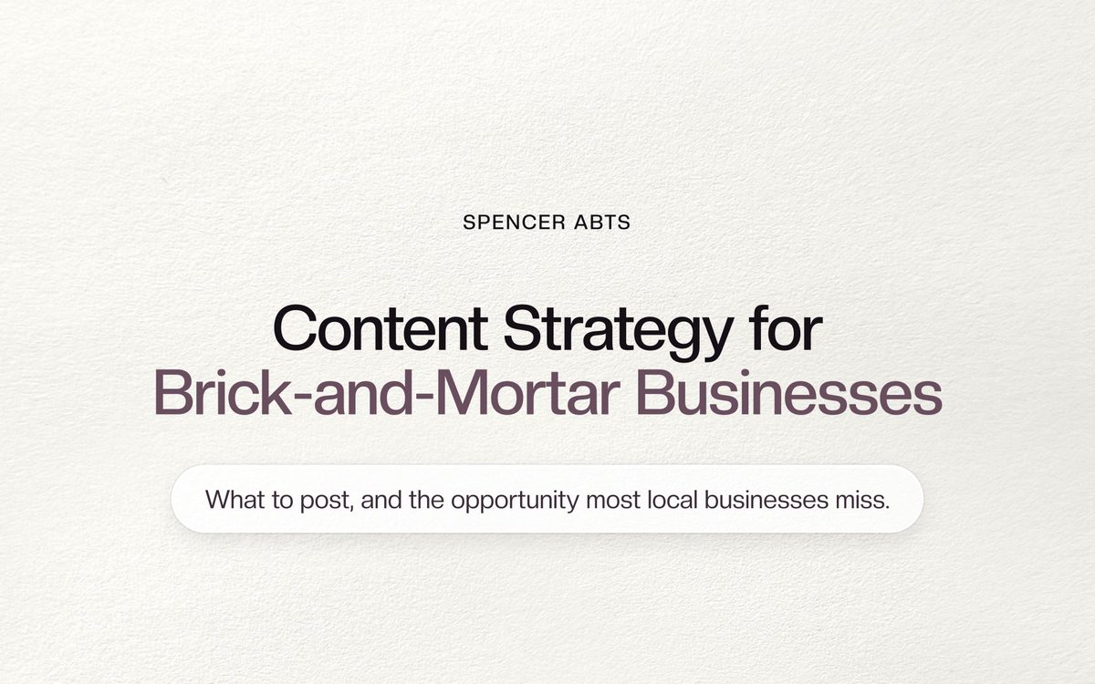 Cover of Content Strategy for Brick-and-Mortar Businesses