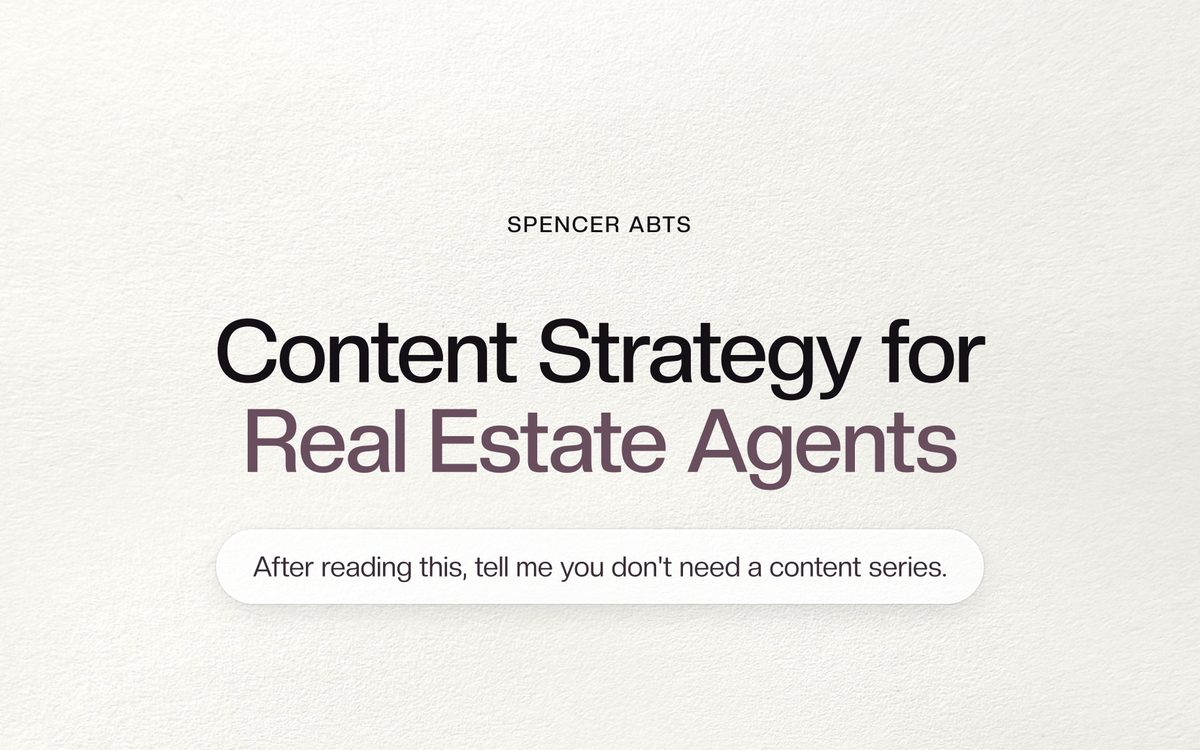 Cover of Content Strategy for Real Estate Agents