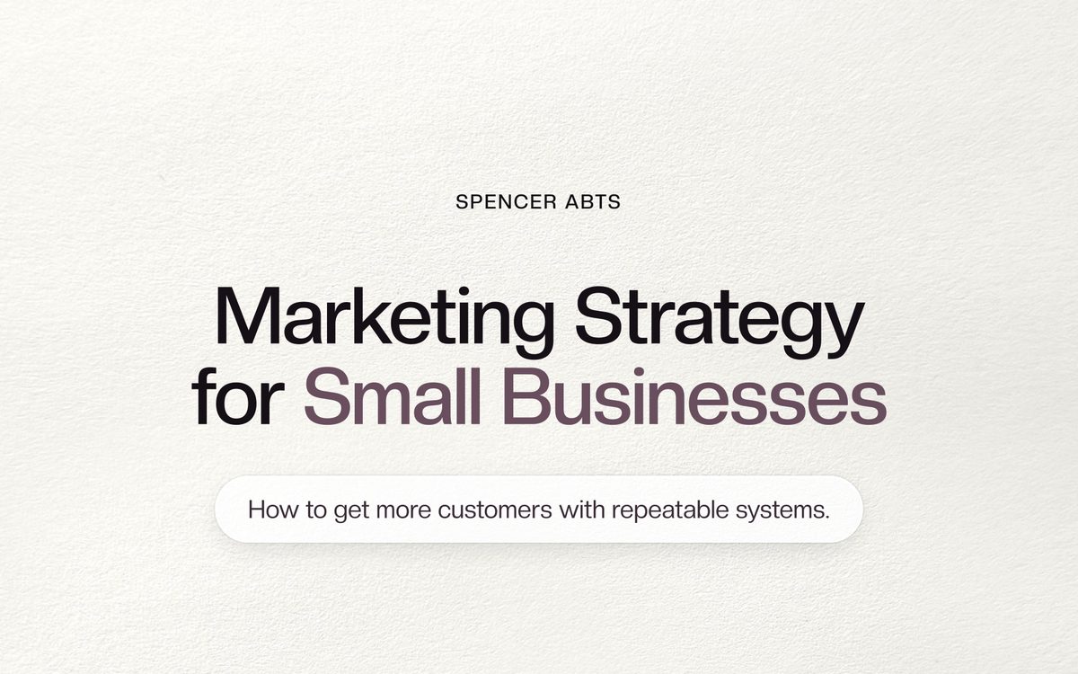 Cover of Marketing Strategy for Small Businesses