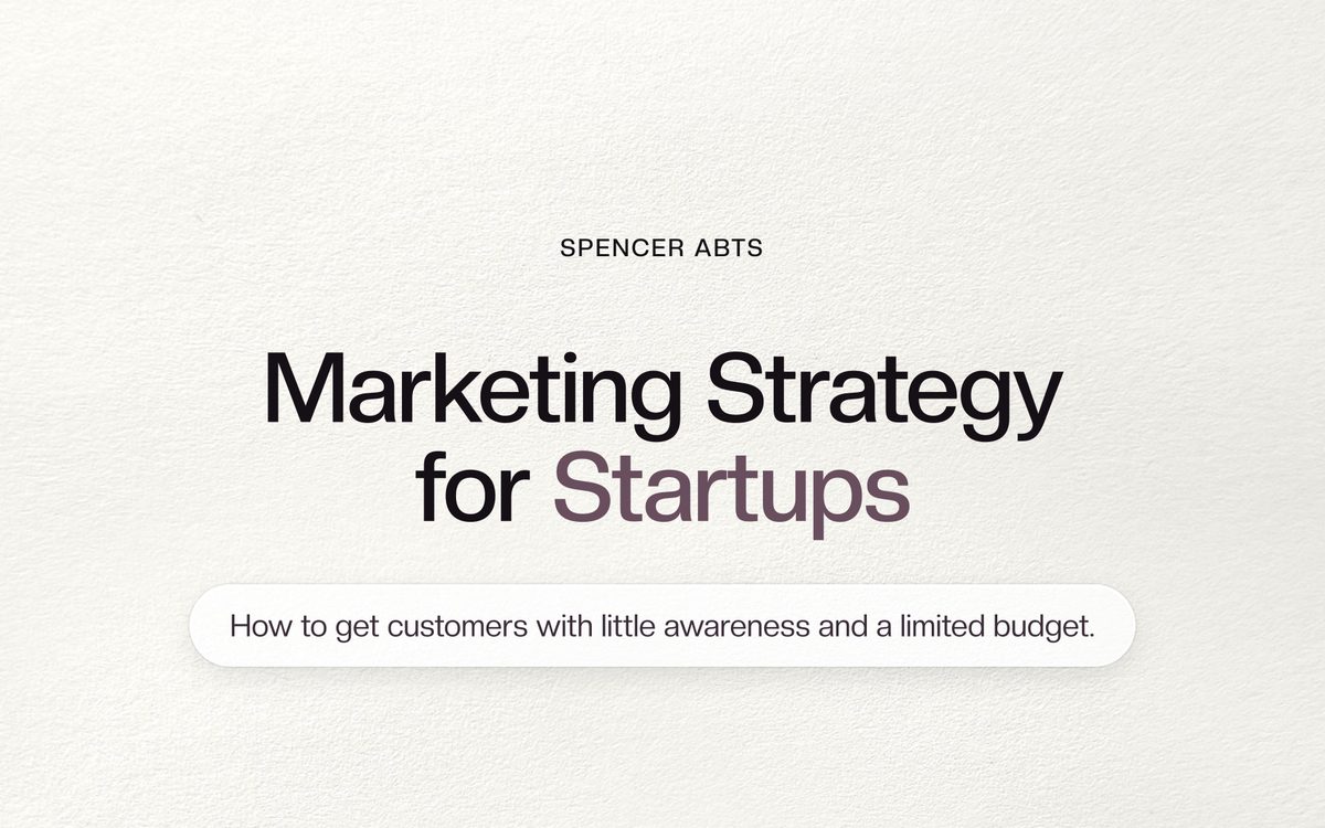 Cover of Marketing Strategy for Startups